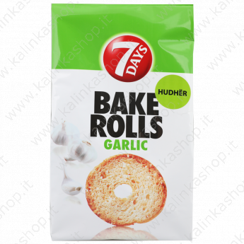 Крекеры "7 Days - Bake rolls" с чесноком (80г)
