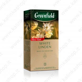 Tè nero "Greenfield - White Linden" con tiglio (25x1,5g)