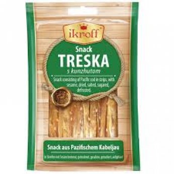 Snack:merluzzo nordico,salato,essicato+sesamo,36g