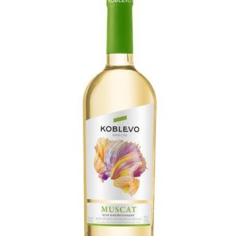 Vino bianco semidolce Moscato "KOBLEVO", 11,5%, (0,75 l) Vino bianco semidolce Moscato "KOBLEVO", 11,5%, (0,75 l)
