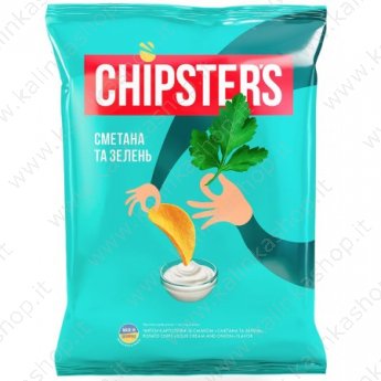 Чипсы "Chipsters" со вкусом сметаны и ароматных трав (60г)