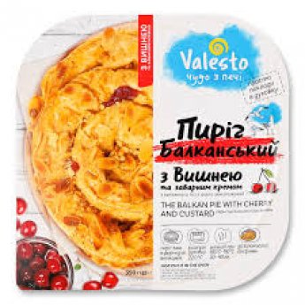 Torta di amarena e crema pasticcera dei Balcani Valesto (350 g)