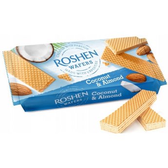 Wafer "Roshen" al cocco e mandorle (216gr)