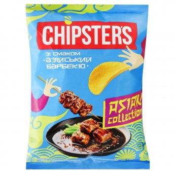 Patatine "CHIPSTERS"al gusto"Barbecue asiatico"100g