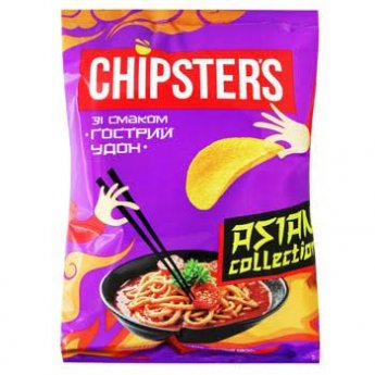 Patatine al gusto "Udon piccante", 100g CHIPSTERS