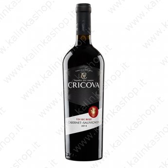 Vino rosso secco " Cricova Cabernet Savignon" 14% (0.75l)