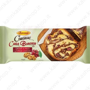 Пирог "Cozonac" из орехов и цукатов из вишни (550g)