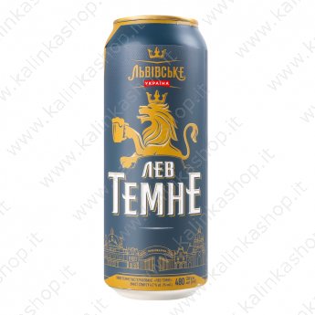 Пиво темное "Львовское" Алк.4,7% (489мл)
