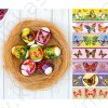 Декоративная пасхальная плёнка "Бабочки", 7 различных мотивов в упаковке