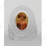Икона "Святой царь мученик Николай" овал 25 x 35 мм. стекло