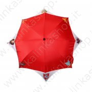 Зонт "Гербы стран" LED (бело-красный с фонариком)