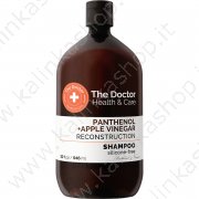 Shampoo "The Doctor." Ricostruzione con pantenolo e aceto di mele (946ml)