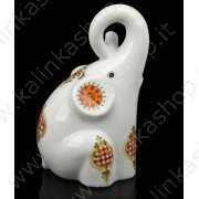 Souvenir di ceramica "Elefantino" con decorazioni 13 x 7,5 x 7,2 cm