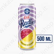 Пиво "Radler Ciuc" со вкусом лимона и малины 0% алк. (0,5 л)