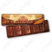 Barretta di cioccolato fondente con ripieno di crema al cioccolato "Babaevsky" (50g)