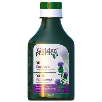 Olio di bardana rafforzamento e crescita dei capelli GOLDEN PHARM 100ml. Olio di bardana rafforzamento e crescita dei capelli GOLDEN PHARM 100ml.