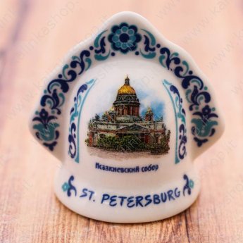 Campanello in ceramica "San Pietroburgo" 5,5x5,5cm