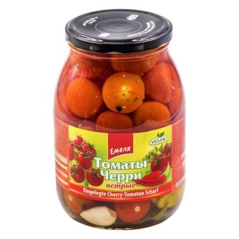 Pomodori ciliegini "Emelya" piccanti (1L) Pomodori ciliegini "Emelya" piccanti (1L)
