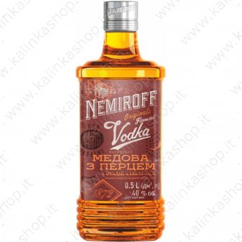 Vodka "Nemiroff"  Miele e Pepe 40% 0,5 l.