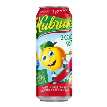 Bevanda analc.gassata"ZHIVCHIK" mela (0,5L)