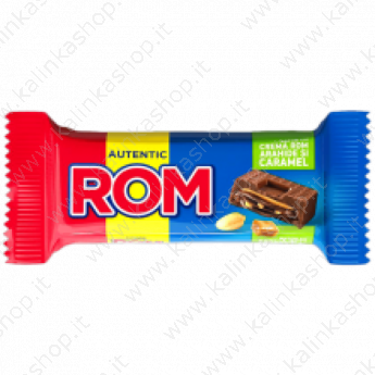 Шоколадная плитка "Rom Candia" с арахисовым молоком и карамелью (29г)