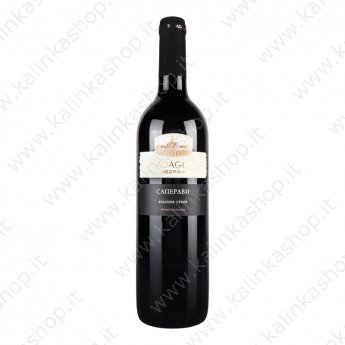 Вино "Саперави Badagoni" грузинское красное сухое 13% (0,75л)